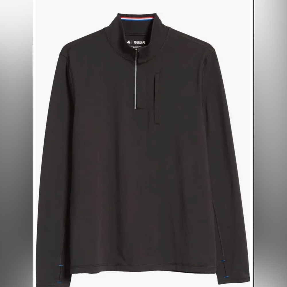 FourLaps Venture grey Quarter-Zip Pullover - size M